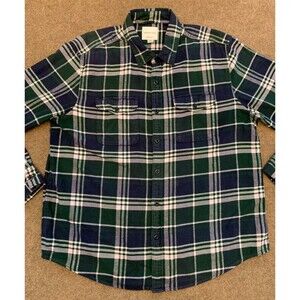 American Eagle Shirt Mens XL Flannel Plaid Super Soft Cotton Long Sleeve